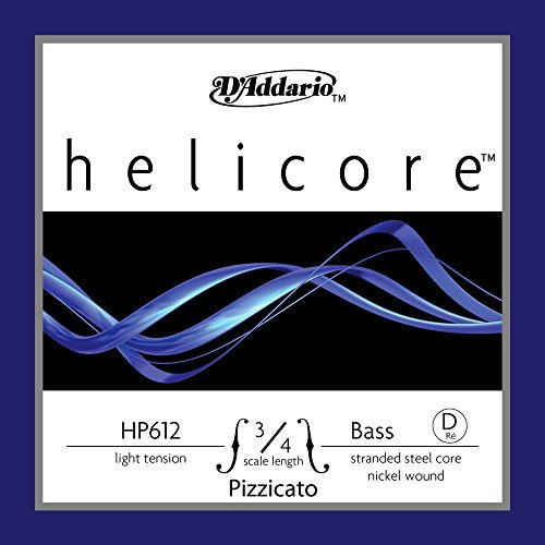Corda singola RE D'Addario Helicore Pizzicato per contrabbasso, scala 3/4, tensione bassa
