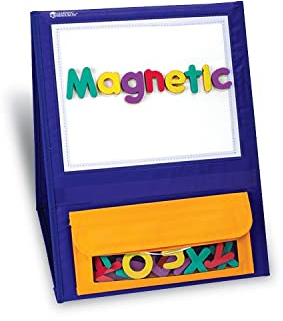 Learning Resources - Tabla de Bolsillo magnética de Doble Cara para Mesa