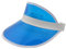 Freak Scene Retro Schildkappe - Sun Visor Cap - 80s Poker Visier Mütze - Farbe: blau-weiß