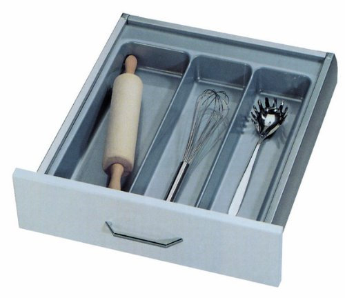 Excellente range-couverts pour tiroir de 60 cm en plastique gris grainé 500–540 mm