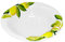 Lashuma Handgemachte Runde Salatschüssel aus Italienischer Keramik im Zitronendesign, Keramikschale 26 cm