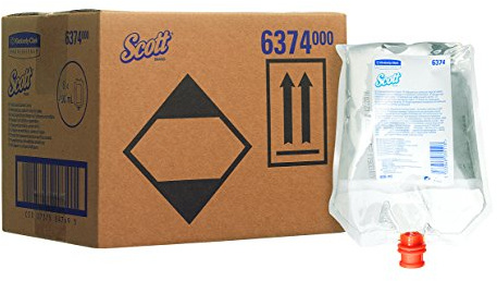 Scott, 6374, Toilettensitz- und Oberflächenreiniger, 400 ml, transparent, 6 x 400 ml Nachfüllbeutel