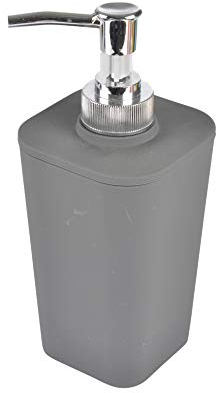 Douceur d'Intérieur DISTRIBUTORE di Sapone Effetto Soft Touch, Stagno, Grigio, 7.3 x 7.3 x 18 cm