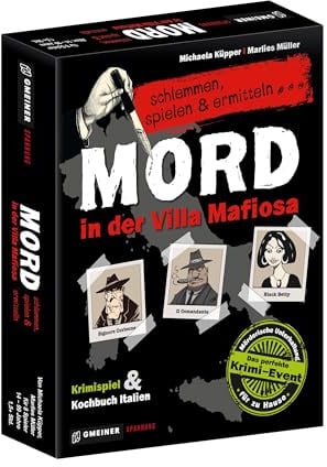 Gmeiner 581581 - Mord in der Villa Mafiosa, Kriminalspiel, White