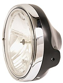 Hauptscheinwerfer LTD Style Klarglasscheinwerfer rund E-geprüft