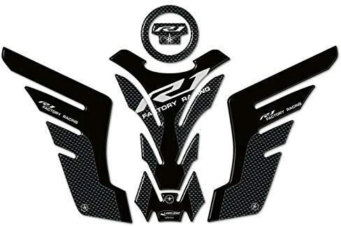 labelbike - 3D Aufkleber-Kit aus Harzgel motorradschutz kompatibel mit Yamaha YZF R1 2015-2016
