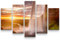 Paul Sinus Art Leinwandbilder | Bilder Leinwand 160x100cm traumhafter Sonnenaufgang mit Wasserfall – Island