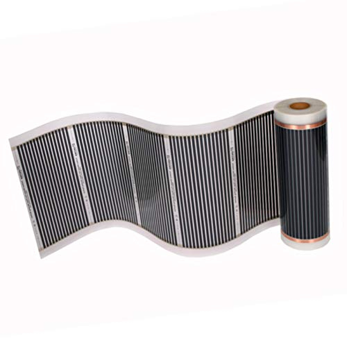 1,0m High Power Carbon Infrarot Heizfolie 230V 50cm breit 400W/m² - Für Oberflächentemperierung, Prototypenbau, Pressformen, Maschinenbau