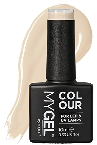 Mylee Gel Nail Polish 10ml [Cream on Top] UV/LED Soak-Off Nail Art Manicure Pedicure for Professional, Salon & Home Use [White Range] - Long Lasting & Easy to Apply