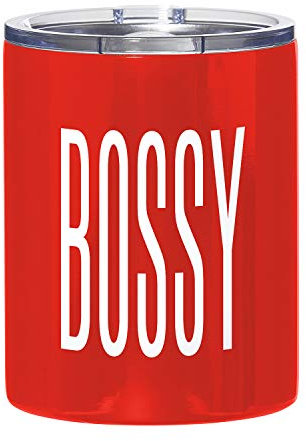 Creative Brands Slant CollectionsStainless Steel Travel Tumbler, 12-Ounce, Red - Bossy