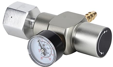 Juli- Regler CO2, 2 in 1 Mini CO2 Gasregler Soda Manometer mit Adapter 3/8 Zoll auf TR21.4