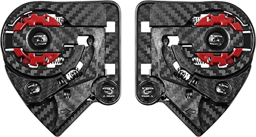 LS2 Vector/Breaker Meccanismo Visiera (Black,One Size)