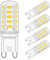 YUIIP Ampoules LED G9 5W Dimmables - Remplacement 40W 50W Halogène, Blanc Neutre 4000K, Culot G9 Standard, 360° Angle, Économie d'Énergie, Idéales pour Salon, Cuisine, Chambre, Pack de 4