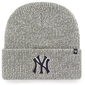 '47 Brand Beanie New York Yankees B-BRNFZ17ACE-DYA Grau, Size:OneSize