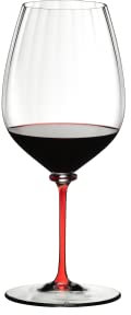 RIEDEL Fatto A Mano Performance Cabernet/Sauvignon, Einzelpackung, klares u. rotes Kristallglas