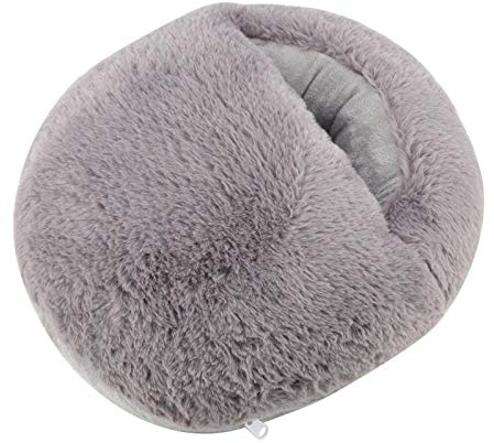Foot Warmer, USB Foot Warmer Cushion Electric Heater for Winter Office Heating Slippers Shoes(Gray)