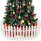 MCEAST 30 Piece White Picket Fence Border 4.6 x 12 Inches Mini Plastic Decorative Fences for Home Wedding Fairy Garden Party