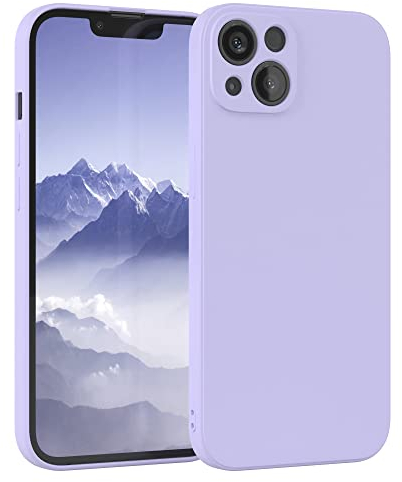 EAZY CASE - Silikonhülle für iPhone 13 Hülle Silikon Case weich stoßfeste Handyhülle Schutzhülle mit Kameraschutz Dünn Premium Schutz Cover TPU Phone Bumper in Lavendel Blau