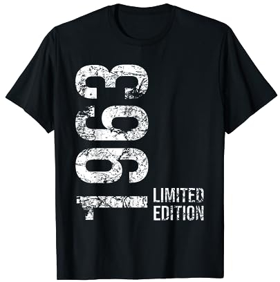 62. Geburtstag Mann Frau 62 Jahre 1963 Geburtstags T-Shirt
