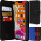 Snugg Leather iPhone 14 Plus Case with Card Holder – Folding Wallet Case with 3 Card Slots, Magnet Closure, and Phone Stand Function – Leather, TPU, and Nubuck iPhone 14 Plus Wallet Case