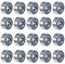 Wisyurt 20 StüCk MR105-5 X 10 X 4 Mm Kugellager Doppelt Abgeschirmte Miniatur-Kugellager, Blau