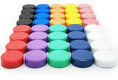 PYJLBX Magnete für magnettafel, 40 Stück Magnet kühlschrankmagnete, Magnete kühlschrank magneten kleine Mini Magnete bunt rund whiteboard Magnete stark Magnets für Kühlschrank, Magnetwand (10 Farben)