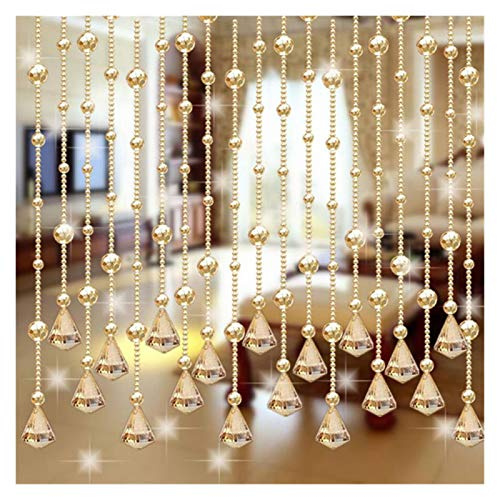 BANGHA TüRvorhang 1 stück Glasperlen Türstring Quaste Vorhang Hochzeit Trennwand Panel Room Decor Klare Kristallglas Fenster Vorhang Perlenvorhang