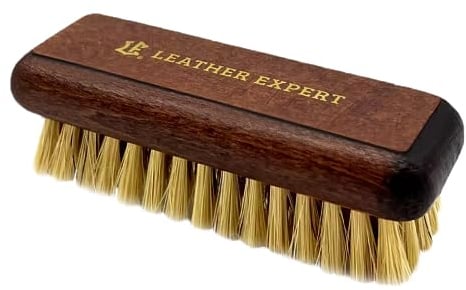 Leather Expert Brosse de nettoyage pour cuir - Brosse de nettoyage durable pour l'entretien du cuir - Brosse pour rembourrage - Brosse pour cuir - Entretien et nettoyage faciles - Nettoyage du cuir de