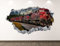 Durchbruch Wandtattoos Alte Eisenbahn Wandtattoo Art Deco 3D Lokomotive Aufkleber Kinderzimmer Aufkleber BL42-55x80cm