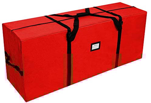 AerWo Christmas Tree Storage Bag, Extra Large Christmas Tree Bag Fits Up to 7.5 Ft Artificial Trees, Heavy Duty 600D Oxford Xmas Tree Bag with Dual Zipper (50” X 20” X 15”)