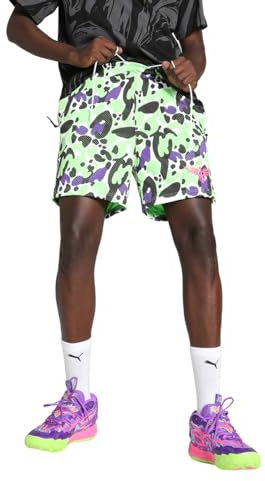 PUMA Shorts da Basket MELO x Toxic da Uomo M Green Gecko
