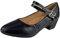 Ladies Dance Court Shoes Womens Mary Jane Comfy Dolly Buckle Casual Work Heel Size Blue 3