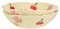 Koythin Salad Bowls Set of 2, Cute Cherry Flower Ceramic Bowls, Cream Yellow Serving Bowl for Pasta, Cereal, Fruit, Soup, Rice, Dishwasher and Microwave Safe (Cherry Set of 2)