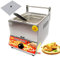 Friggitrice A Gas Professionale Da Banco Da 10 Litri Con Cestello E Coperchio, Friggitrice Singola Grande In Acciaio Inossidabile Per Cucina Da Ristorante