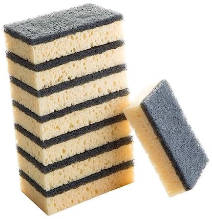 Mobestech 16 Piezas Esponja para Fregar La Cocina Esponjas para Platos Esponja De Cocina Multiusos Esponja Que No Raya Almohadilla De Esponja para Lavar Platos Pesado Producto