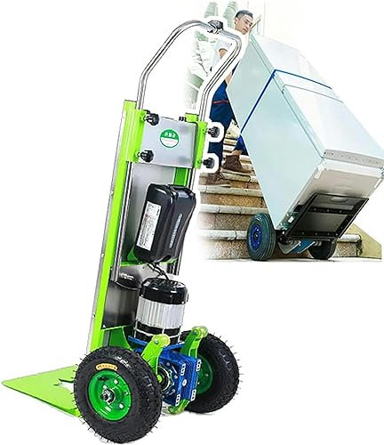 Carrello Elettrico per Salire e scendere Le Scale, Carrello Elettrico per Salire Le Scale, Carico da 220 kg Carrello per Sacchi Risparmia Manodopera con Maniglia Telescopica, Motor