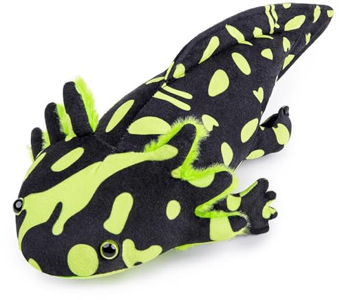 Tiny Heart Axolotl Plüschtier, 51 cm/20 cm, realistisch, schönes Tier, niedliches und weiches Axolotl für Kinder, Jungen und Mädchen, interaktives Lernspielzeug, bequem, Grün