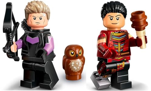 LEGO Marvel Series 2 Minifigur Combo: Hawkeye Minifigur mit Echo- und LEGO Kalender Man Capes - Superhelden 71039