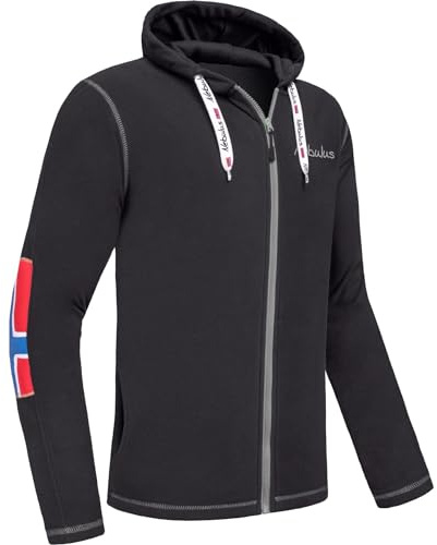 Nebulus Herren Fleecejacke NORDAST, warme Fleece Jacke, mit langem Full-Zip Reißverschluss