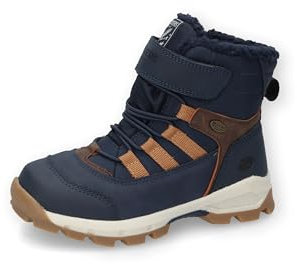 Dockers by Gerli Unisex - Erwachsene Combat Boots, Damen,Herren Stiefeletten,wasserabweisend,warm gefüttert,blau/Multi,34 EU