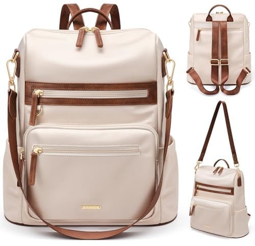 VNINE Womens Fashion Backpacks,Waterproof Anti-Theft Ladies Back Pack Lightweight PU Leather Backpacks Convertible Shoulder Bag