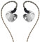 LETSHUOER S08 Cuffie In-Ear Monitor Auricolare Driver Magnetico Planare a Doppia Bobina da 13mm HiFi Cablato Auricolari IEMS con cavo in Rame Placcato Argento Jack per cuffie da 3,5mm/4,4mm (Argento)