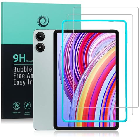 Ibywind Pellicola Protettiva per Xiaomi Redmi Pad PRO/Poco Pad(12,1 Pollici),con 2 Pezzi in Vetro Temperato,Facile da installare,Durezza 9H