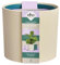 Elho Lex Pott Set of 3 - Pot de Fleur Interieur - Plastique 100% Recyclé - Ø 11, 13 and 14 cm - Blanc/Crème De Velours