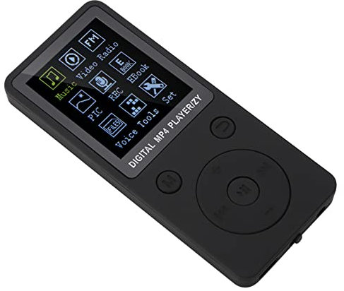 Lettore MP4 Rose D con Cuffia Registratore Musicale Portatile e Porta per Lettore Scheda TF da 32 GB Tempo di Standby per l'ascolto di Musica Digitale (BLACK)