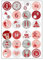 1 x Adventskalender-Aufkleber, Adventskalender-Zahlen-Aufkleber, 1-24 Weihnachts-Adventskalender-Aufkleber, DIY-Weihnachts-Countdown-Aufkleber für Weihnachten, Adventsanhänger