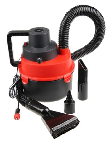 Gatuida Nass und Trocken Handstaubsauger für Auto mit Taschenlampe Rot