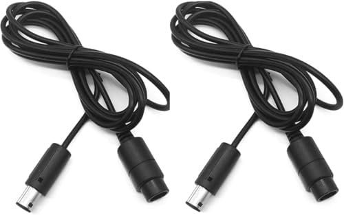 ZHHSUNY N64 NGC Extension Cable 1.8 m Extension Cable Compatible for Gamecube GNC GC Controller Gamepad (N64 Cable 2 PCS)