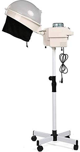 LIUZHIFEI 650w Stand Up Salon Hair Steamer, Secador de Cabello Procesador de Color para el Tratamiento del Cabello Peluquería Herramientas de SPA Base de Piso rodante/A