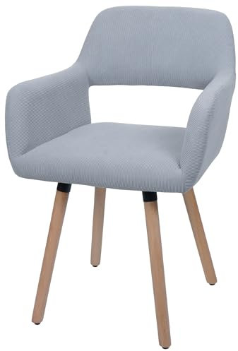 Mendler Esszimmerstuhl HWC-A50 II Holz Cord - hellgrau